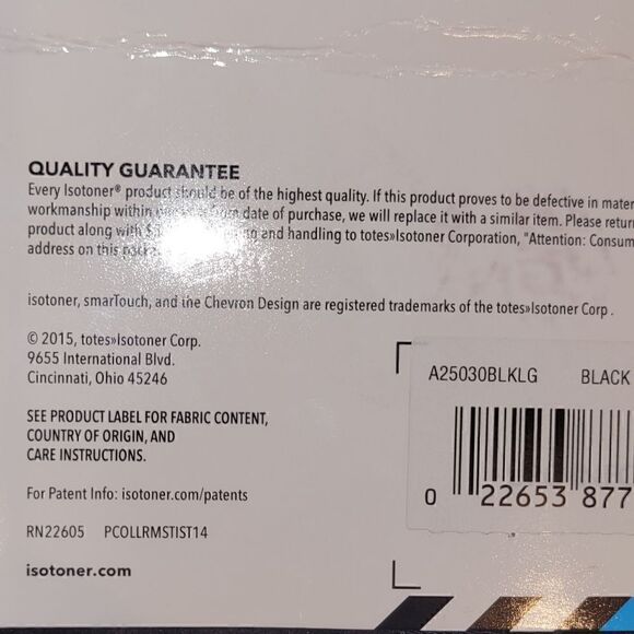 NWT Men's Isotoner Black Smart Touch Winter Gloves Large - Picture 4 of 8